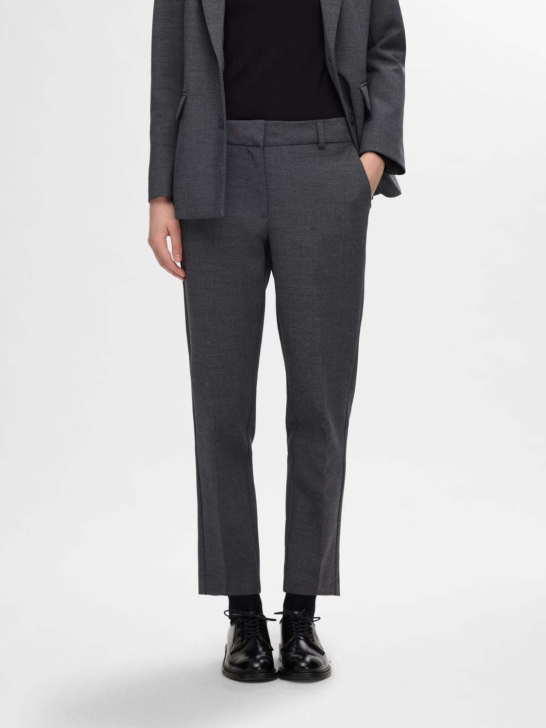 Rita Ria bukser - Grå/ Dark Grey Melange